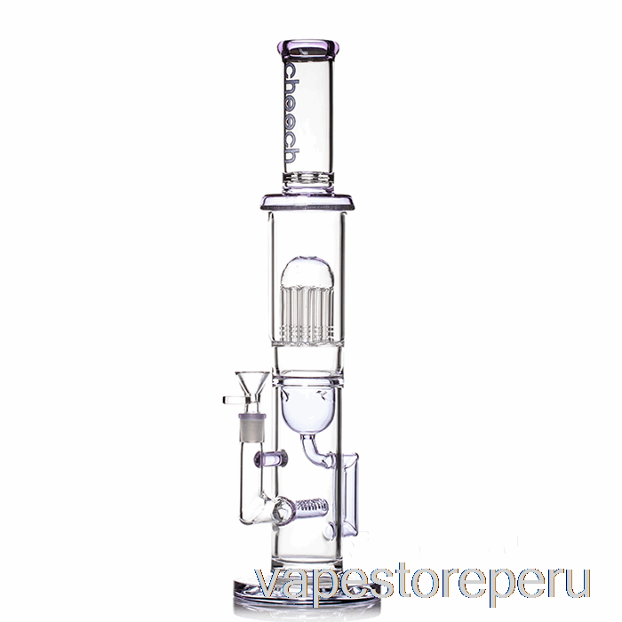 Vape Peru Cheech Glass Tree Recycler Big Rig Bong Morado